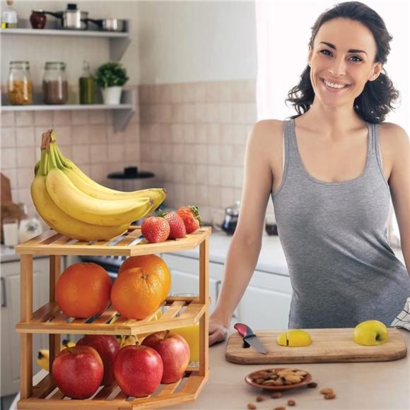 Cabinet Shelf Organizer -Corner Shelf for Kitchen &Bathroom -Countertop &Kitchen - Picture 3 of 7
